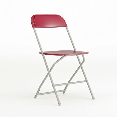 Flash Furniture Folding Chair -Red Plastic - Event Chair LE-L-3-RED-GG